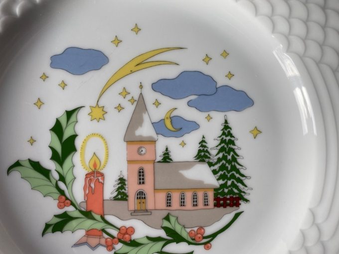 talerz porcelanowy świąteczny Hutschenreuther