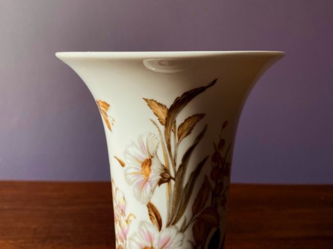 dekoracyjny wazon porcelanowy złocenia Kaiser