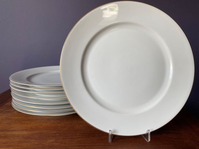 komplet obiadowych talerzy porcelanowych Rosenthal
