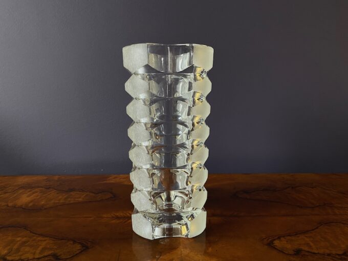 francuski wazon kryształowy Luminarc lata 70