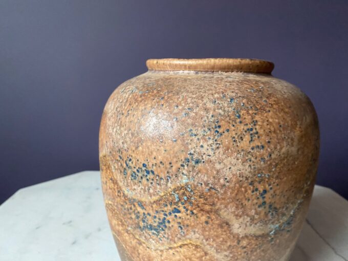 duży wazon brązowa ceramika niemiecka